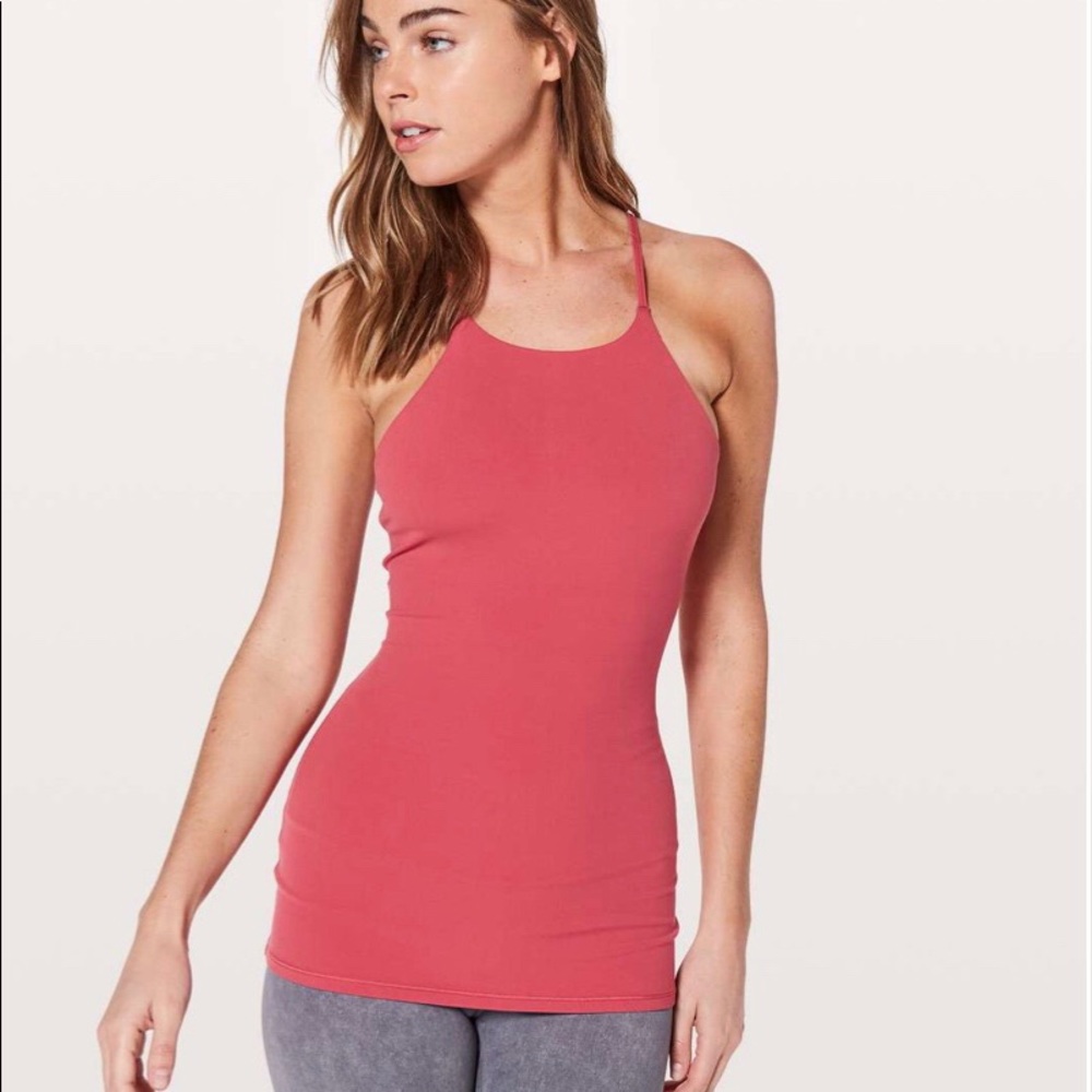 Lululemon sun setter tank (size 6) vintage rose